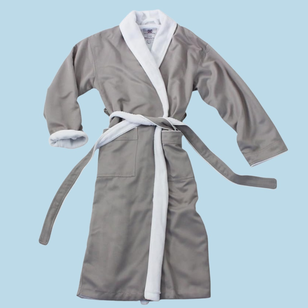 Spa Bathrobe (Light Slate): image 2