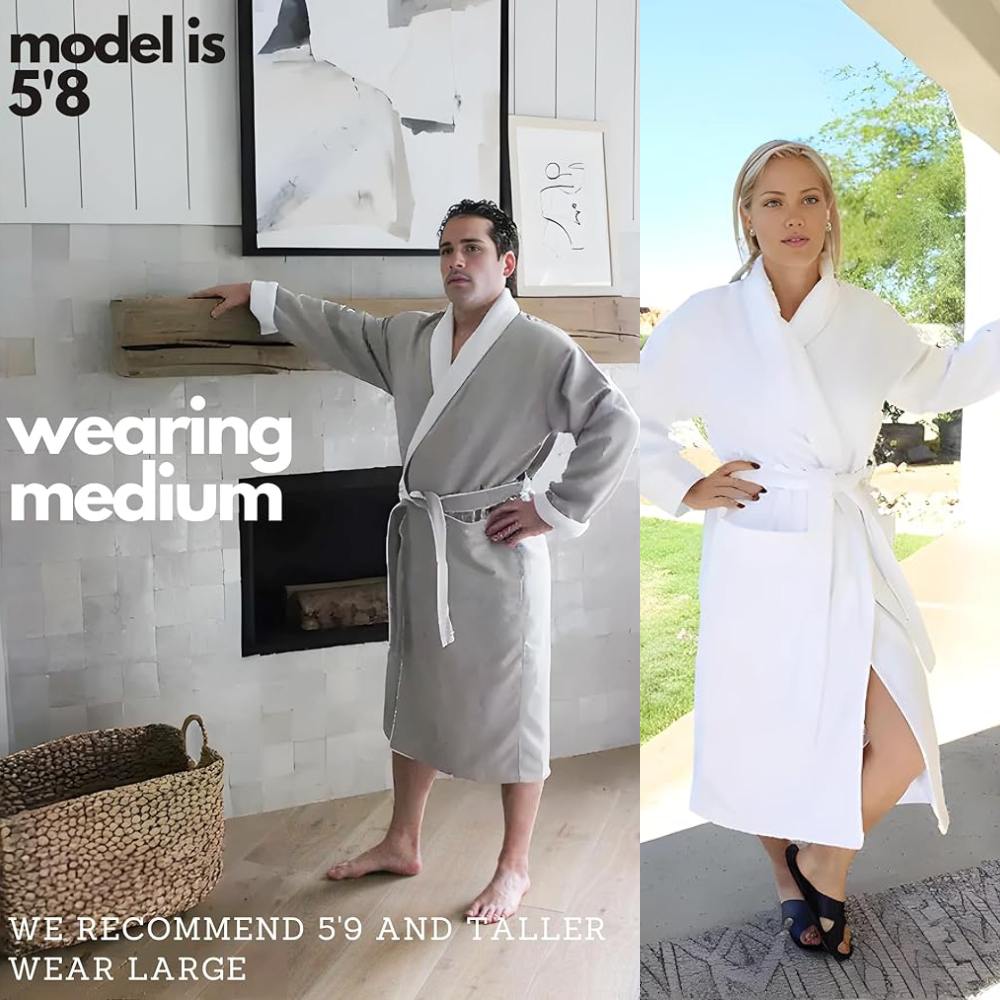 Spa Bathrobe (Light Slate): image 5