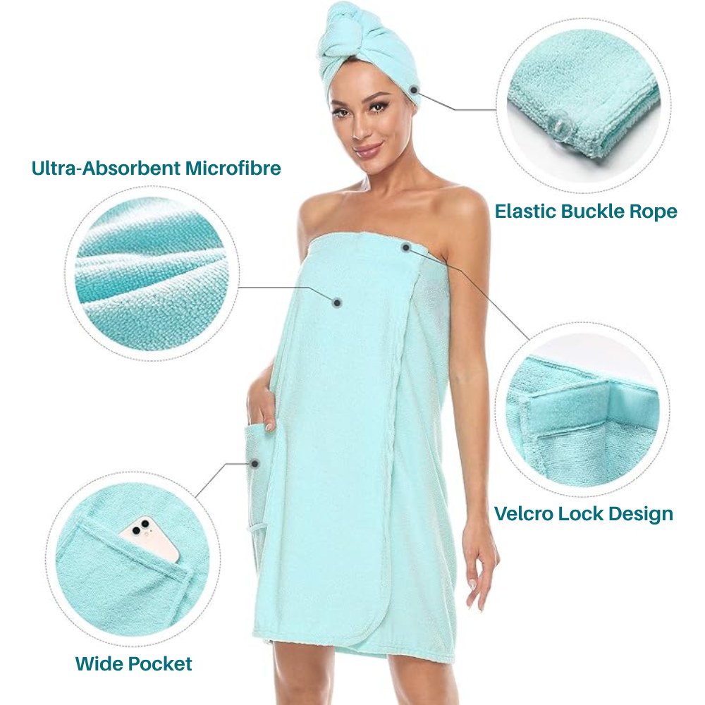 Towel Wrap (Blue): image 8